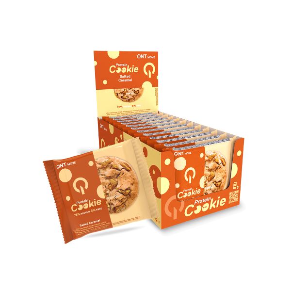 QNT Move Protein Cookie Μπισκότο Πρωτεΐνης με Γεύση Salted Caramel 60 gr