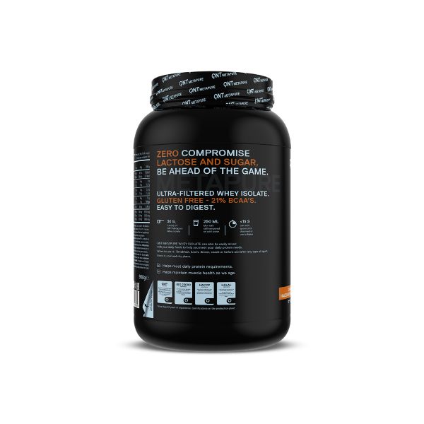 QNT Metapure Whey Isolate Zero Απομονωμένη Πρωτεΐνη Ορού Γάλακτος με Γεύση Chocolate Hazelnut 908 gr