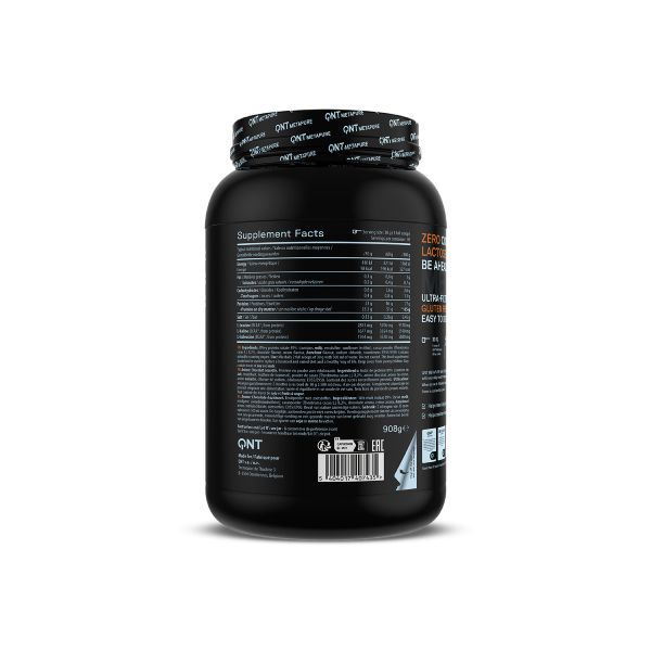 QNT Metapure Whey Isolate Zero Απομονωμένη Πρωτεΐνη Ορού Γάλακτος με Γεύση Chocolate Hazelnut 908 gr