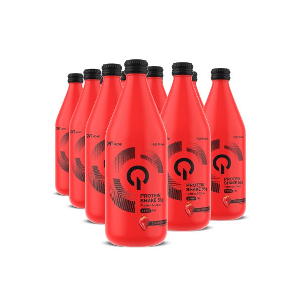 QNT Move Protein Shake 53 gr Πρωτεΐνη Ορού Γάλακτος Συμπλήρωμα Διατροφής για Μυϊκή Αποκατάσταση με Γεύση Strawberry 500 ml