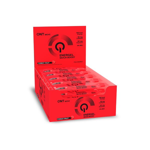 QNT Move Energel Quick Boost Shot Συμπλήρωμα Διατροφής για Ενέργεια με Γεύση Forest Fruit 55 ml