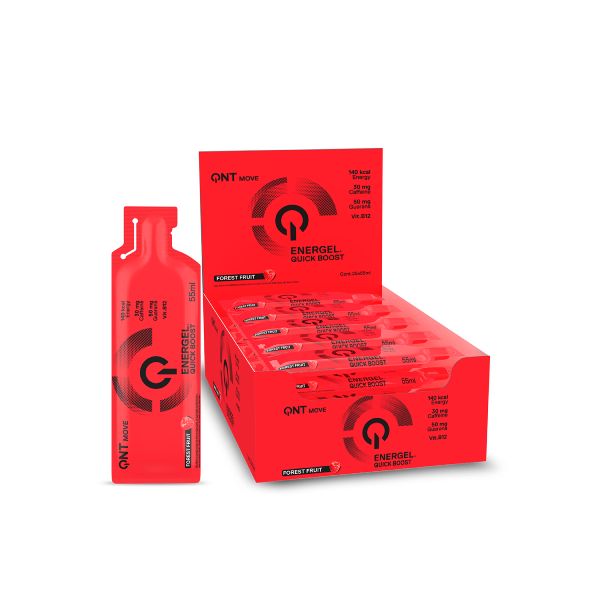 QNT Move Energel Quick Boost Shot Συμπλήρωμα Διατροφής για Ενέργεια με Γεύση Forest Fruit 55 ml