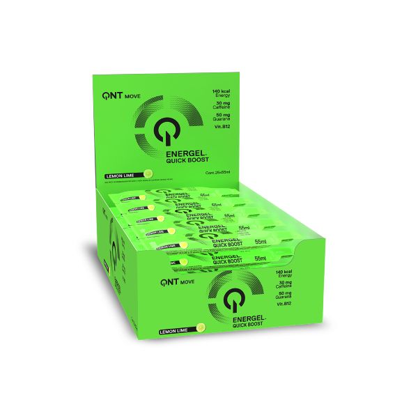 QNT Move Energel Quick Boost Shot Συμπλήρωμα Διατροφής για Ενέργεια με Γεύση Lemon Lime 55 ml