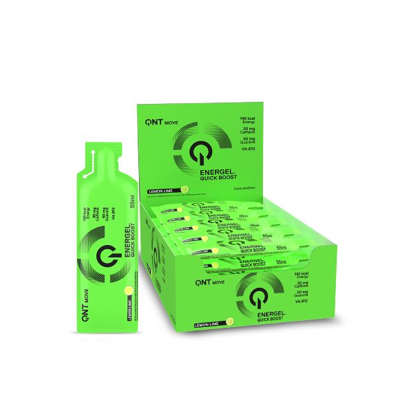 QNT Move Energel Quick Boost Shot Συμπλήρωμα Διατροφής για Ενέργεια με Γεύση Lemon Lime 55 ml