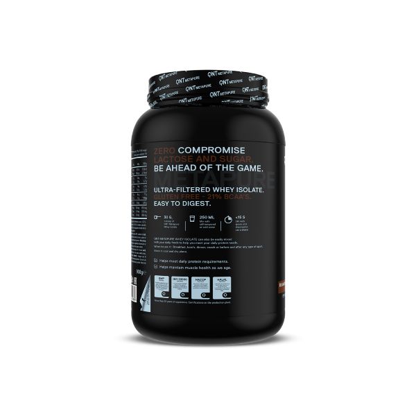 QNT Metapure Whey Isolate Zero Απομονωμένη Πρωτεΐνη Ορού Γάλακτος με Γεύση Belgian Chocolate 908 gr