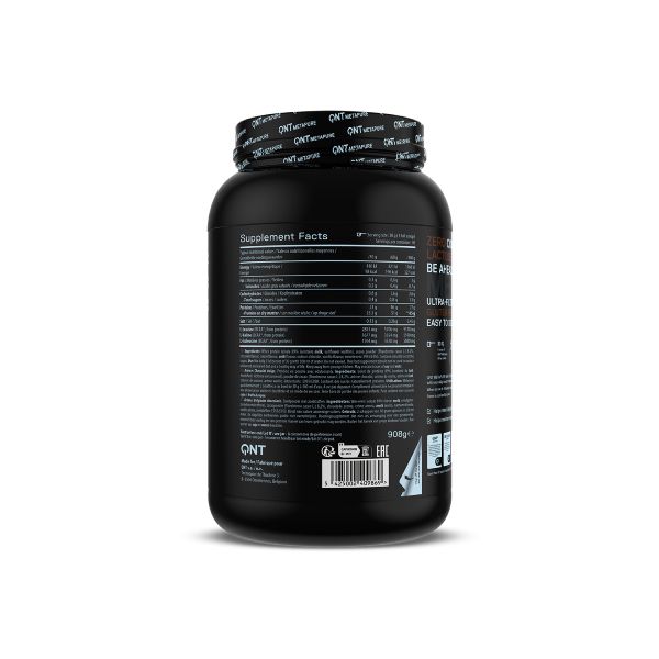 QNT Metapure Whey Isolate Zero Απομονωμένη Πρωτεΐνη Ορού Γάλακτος με Γεύση Belgian Chocolate 908 gr