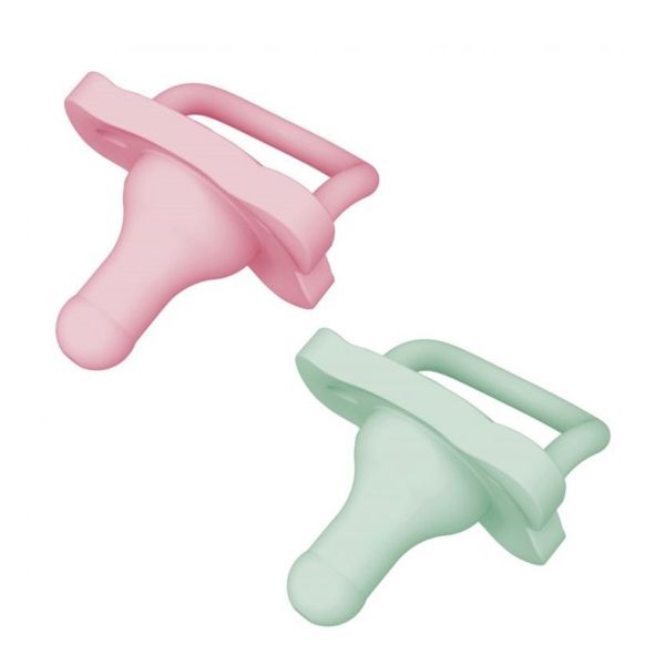 Dr. Brown's Happy Paci Πιπίλα Σιλικόνης Ροζ και Πράσινη 0-6m 2 τμχ