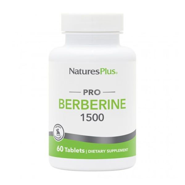 Natures Plus Berberine 1500mg Συμπλήρωμα Διατροφής για Υγιή Επίπεδα Σακχάρου στο Αίμα 60 caps