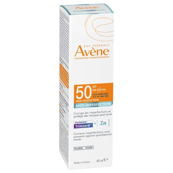 Avene Anti-Imperfection Fluid Λεπτόρρευστη Αντηλιακή Προσώπου Spf50 40 ml