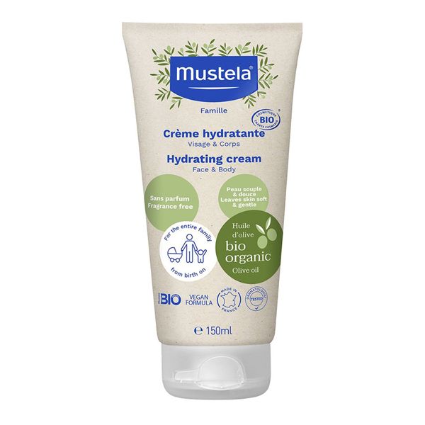 Mustela Organic Hydrating Cream Ενυδατική Κρέμα Προσώπου, Σώματος 150 ml