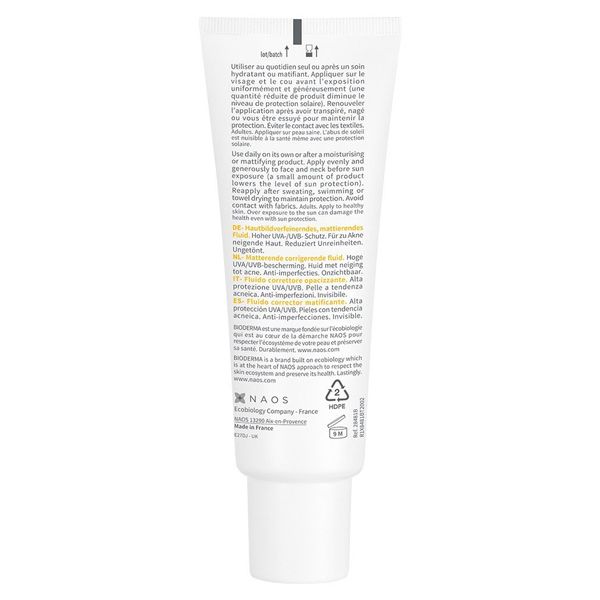 Bioderma Photoderm AKN Αντηλιακή Κρέμα Προσώπου με Ματ Αποτέλεσμα Spf30 40 ml