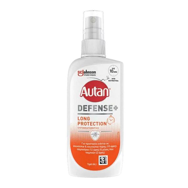 Autan Defense+ Long Protection Εντομοαπωθητικό Σπρέι 100 ml