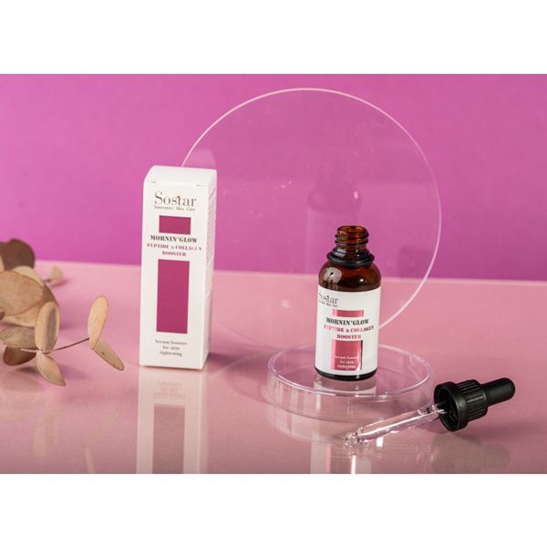 Sostar Mornin' Glow Peptide & Collagen Booster Ορός Σύσφιγξης Προσώπου 30 ml