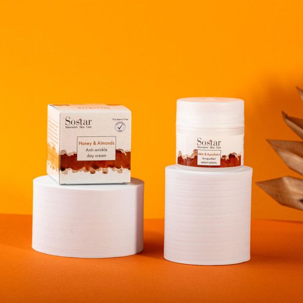 Sostar Focus Honey & Almonds Cream Αντιρυτιδική Κρέμα Ημέρας 50 ml
