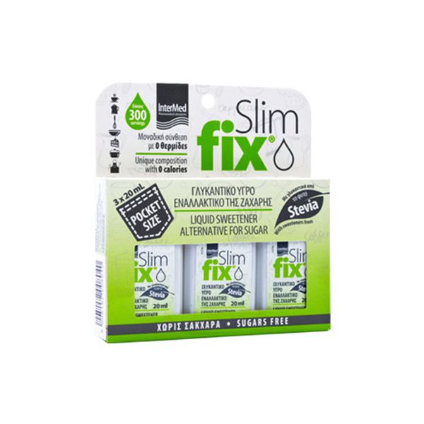 Slim Fix Υγρό Γλυκαντικό με Στέβια 3x20 ml Slim Fix Υγρό Γλυκαντικό με Στέβια 3x20 ml