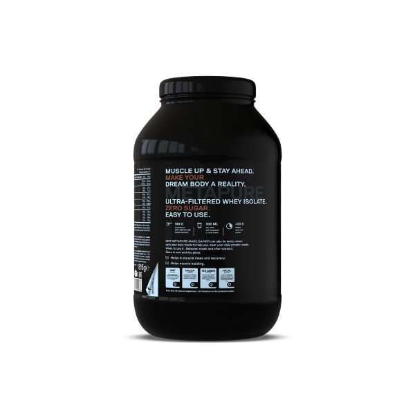 QNT Metapure Mass Gainer Zero Sugar Whey Isolate Πρωτεΐνη για Ανάπτυξη Μυών με Γεύση Belgian Chocolate 1815 gr