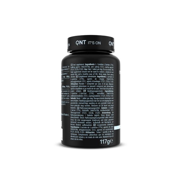 QNT Metapure 1000 mg L-Carnitine Strong Formula Συμπλήρωμα Διατροφής για Καύση Λίπους 90 Ταμπλέτες