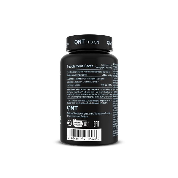QNT Metapure 1000 mg L-Carnitine Strong Formula Συμπλήρωμα Διατροφής για Καύση Λίπους 90 Ταμπλέτες