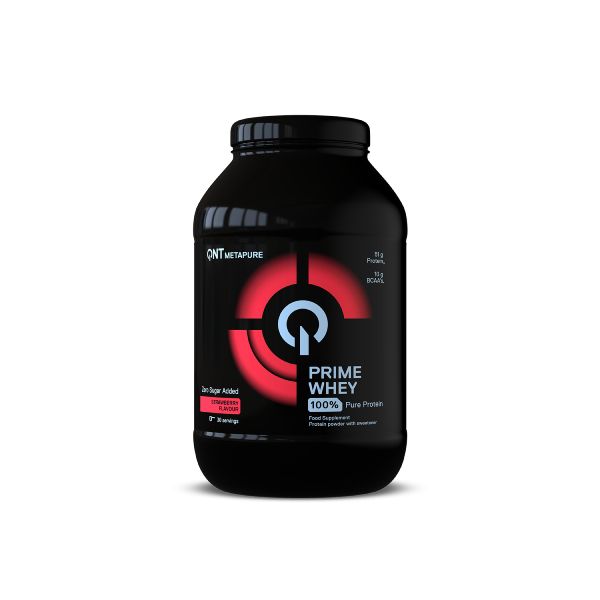 QNT Metapure Prime Whey Protein Απομονωμένη Πρωτεΐνη Ορού Γάλακτος με Γεύση Strawberry 908 gr