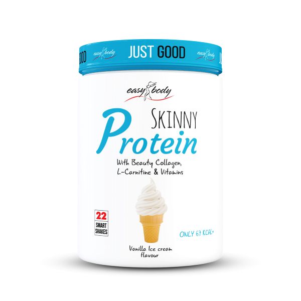 QNT Easy Body Skinny Protein Ρόφημα Πρωτεΐνης με Beauty Collagen, L-Carnitine και Βιταμίνες για Χάσιμο Βάρους με Γεύση Vanilla Ice-Cream 450 gr