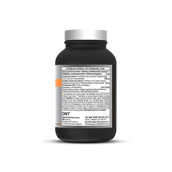 QNT Care Curcuma+ Vegan Συμπλήρωμα Διατροφής με Κουρκουμά για Υποστήριξη της Ευλυγισίας των Αρθρώσεων 90 Κάψουλες