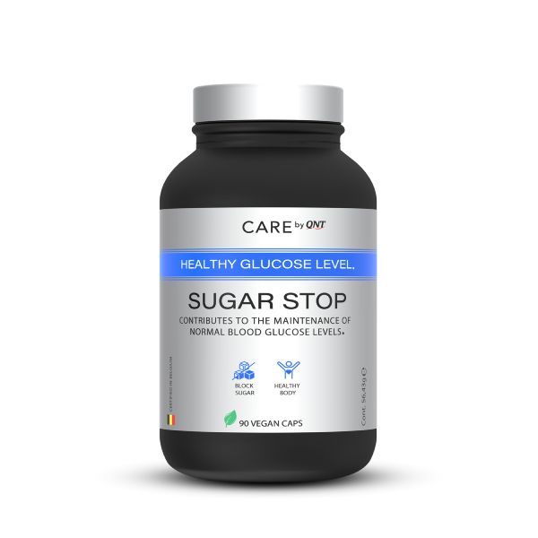 QNT Care Sugar Stop Vegan Συμπλήρωμα Διατροφής για τη Ρύθμιση της Γλυκόζης στο Αίμα 90 Κάψουλες
