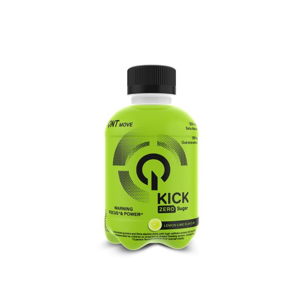 QNT Move Kick Pre Workout Zero Sugar Συμπλήρωμα Διατροφής Χωρίς Ζάχαρη για Έκρηξη Ενέργειας με Γεύση Lemon-Lime 250 ml