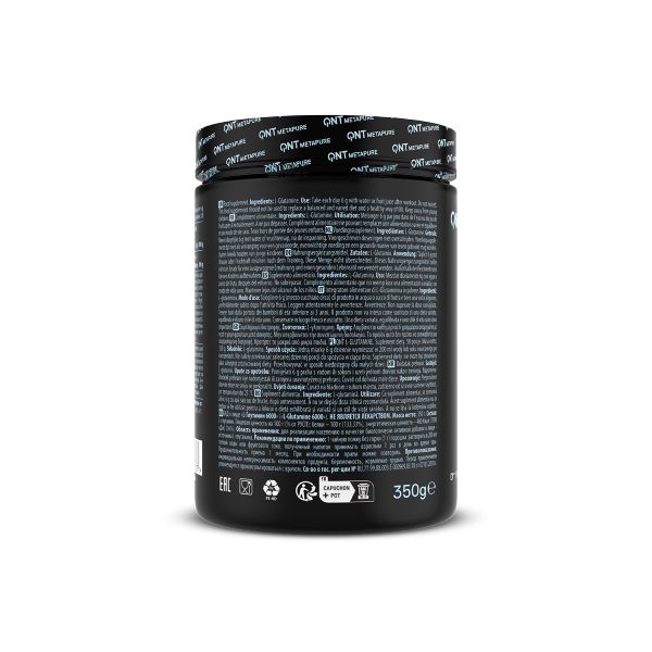 QNT Metapure L-Glutamine Amino Acid 6000 mg Συμπλήρωμα Διατροφής για Μυϊκή Προστασία και Αποκατάσταση 350 gr