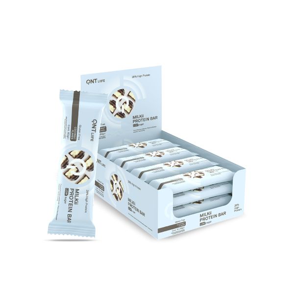 QNT Liife Milkii Protein Bar 28% Μπάρα Πρωτεΐνης με Γεύση Coconut Flakes 60 gr