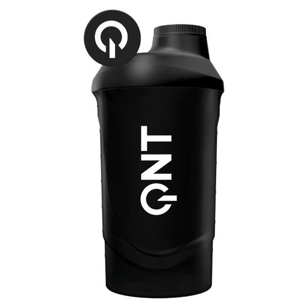 QNT It's on Πλαστικό Shaker Ανάμειξης Ροφημάτων σε Χρώμα Black Smoke 600 ml