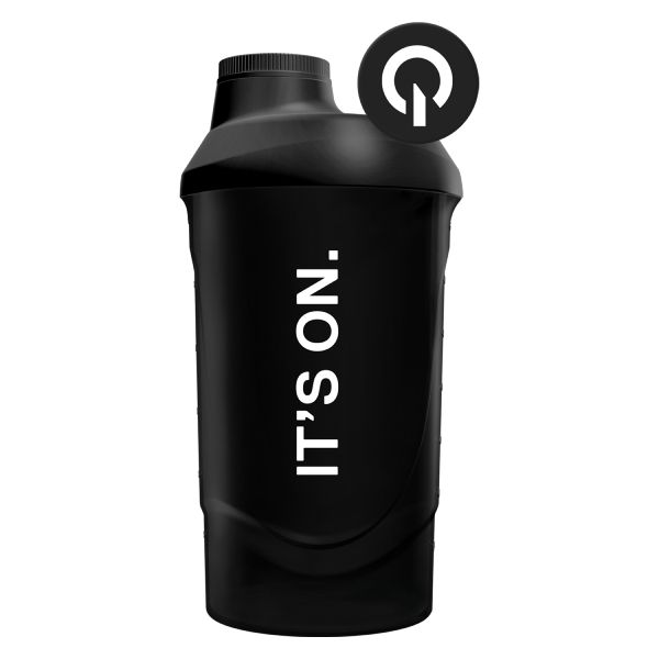 QNT It's on Πλαστικό Shaker Ανάμειξης Ροφημάτων σε Χρώμα Black Smoke 600 ml