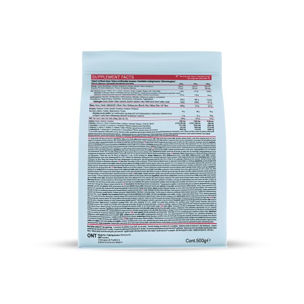QNT Liife Whey Protein BCAA and Fiber Light Digest Πρωτεΐνη Ορού Γάλακτος και Φυτικές Ίνες με Γεύση Strawberry 500 gr