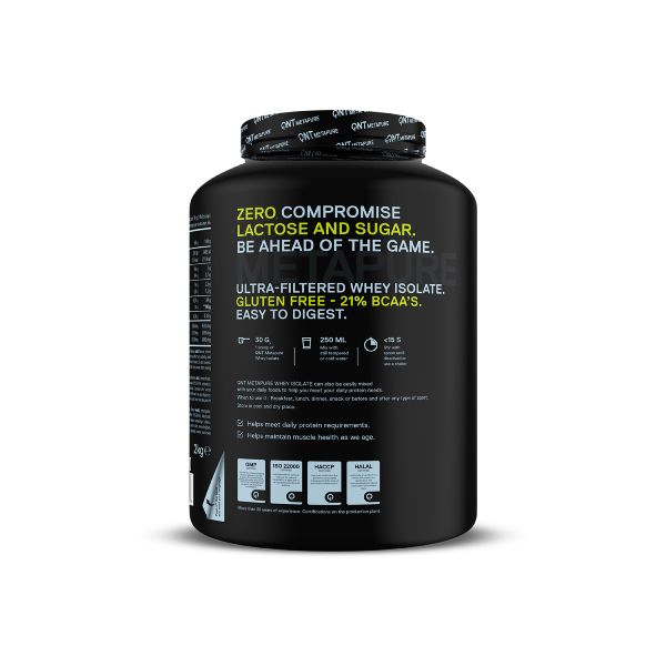 QNT Metapure Whey Isolate Zero Απομονωμένη Πρωτεΐνη Ορού Γάλακτος με Γεύση Pistachio 2 kg