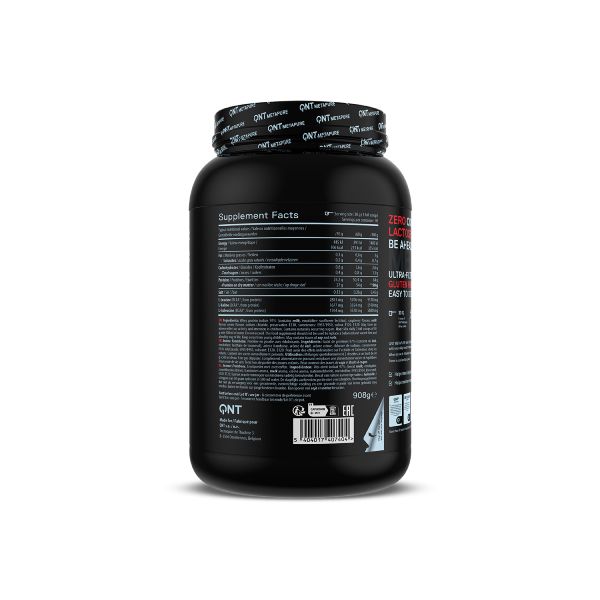 QNT Metapure Whey Isolate Zero Απομονωμένη Πρωτεΐνη Ορού Γάλακτος με Γεύση Raspberry 908 gr