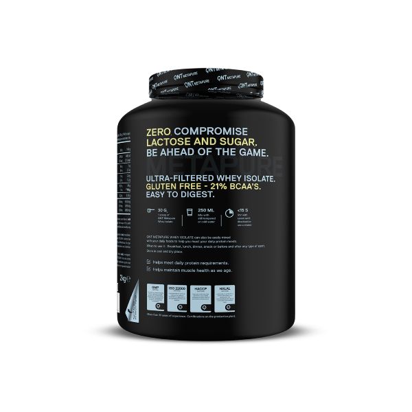 QNT Metapure Whey Isolate Zero Απομονωμένη Πρωτεΐνη Ορού Γάλακτος με Γεύση Vanilla 2 kg