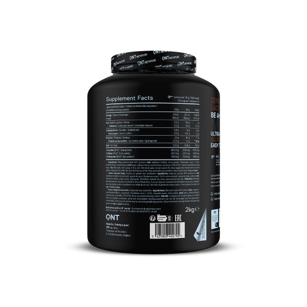 QNT Metapure Whey Isolate Zero Απομονωμένη Πρωτεΐνη Ορού Γάλακτος με Γεύση Belgian Chocolate 2 kg