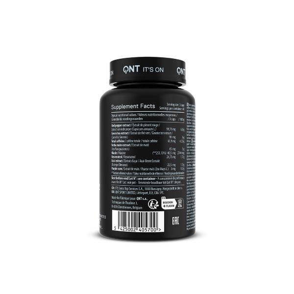 QNT Metapure Riptek V2 Thermogenic Συμπλήρωμα Διατροφής για Διαχείριση Όρεξης, Ενέργεια και Καύση Λίπους 120 Κάψουλες