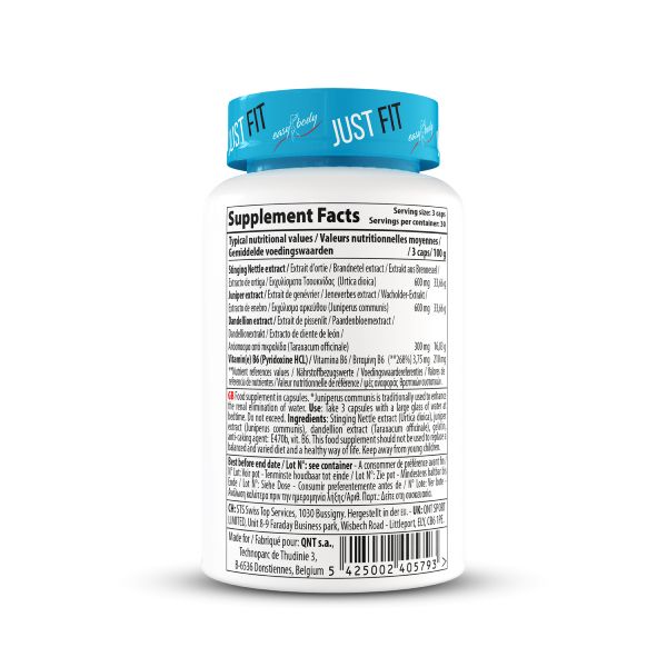 QNT Easy Body Skinny Waterless Συμπλήρωμα Διατροφής για Κατακράτηση Υγρών & Χάσιμο Βάρους 90 Κάψουλες