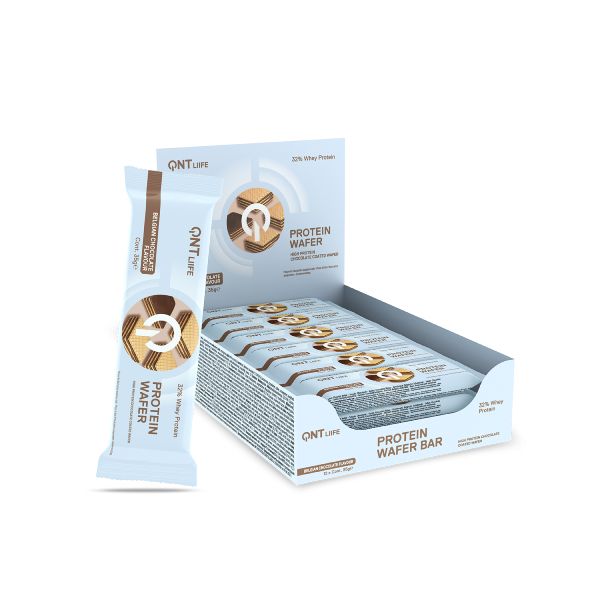 QNT Liife Protein Wafer 32% Γκοφρέτα Πρωτεΐνης με Γεύση Belgian Chocolate 35 gr
