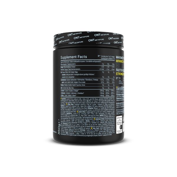 QNT Metapure BCAA 8500 Micronized 2:1:1 Συμπλήρωμα Διατροφής για Μυϊκή Συντήρηση και Απόδοση με Γεύση Lemon 350 gr