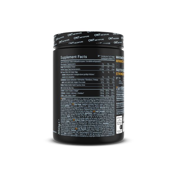 QNT Metapure BCAA 8500 Micronized 2:1:1 Συμπλήρωμα Διατροφής για Μυϊκή Συντήρηση και Απόδοση με Γεύση Orange 350 gr