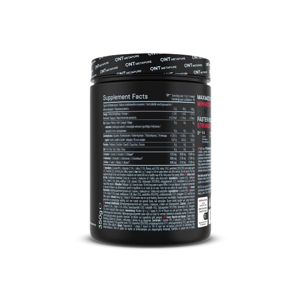 QNT Metapure BCAA 8500 Micronized 2:1:1 Συμπλήρωμα Διατροφής για Μυϊκή Συντήρηση και Απόδοση με Γεύση Forest Fruit 350 gr