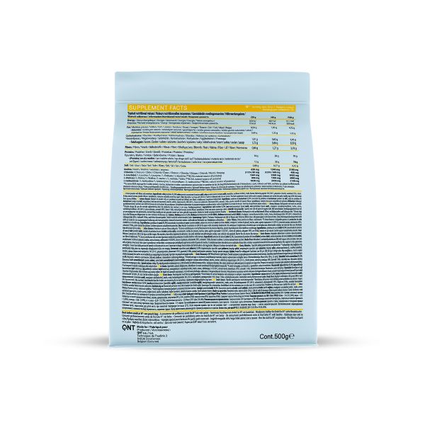 QNT Liife Whey Protein BCAA and Fiber Light Digest Πρωτεΐνη Ορού Γάλακτος και Φυτικές Ίνες με Γεύση Banana 500 gr