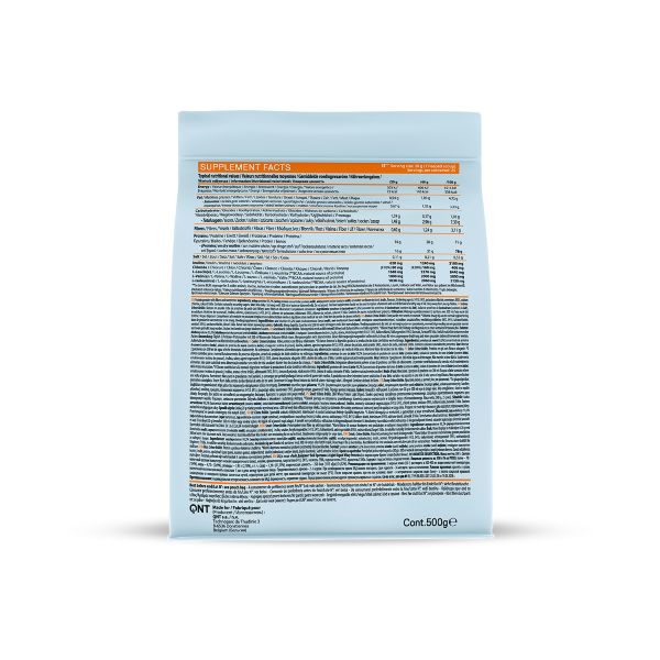 QNT Liife Whey Protein BCAA and Fiber Light Digest Πρωτεΐνη Ορού Γάλακτος και Φυτικές Ίνες με Γεύση Crème Brûlée 500 gr