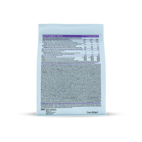 QNT Liife Whey Protein BCAA and Fiber Light Digest Πρωτεΐνη Ορού Γάλακτος και Φυτικές Ίνες με Γεύση White Chocolate 500 gr