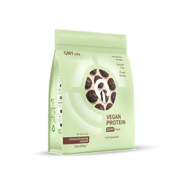 QNT Liife Vegan Protein Πρωτεΐνη σε Γεύση Chocolate Muffin 500 gr