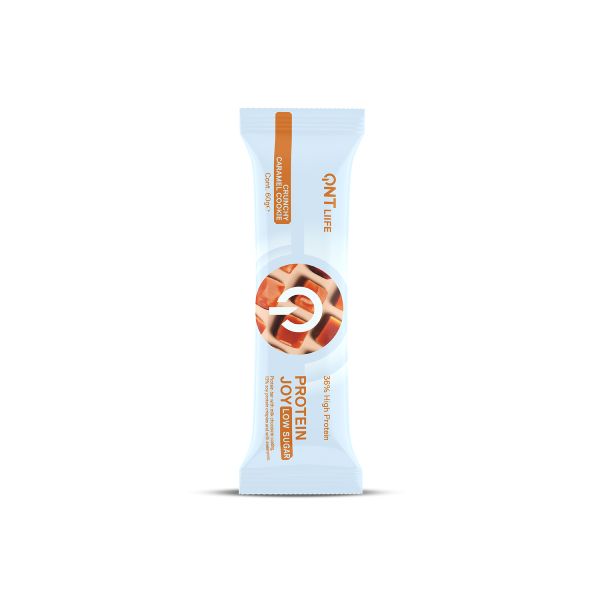 QNT Liife Protein Joy 38% Μπάρα Πρωτεΐνης με Γεύση Crunchy Caramel Cookie 60 gr