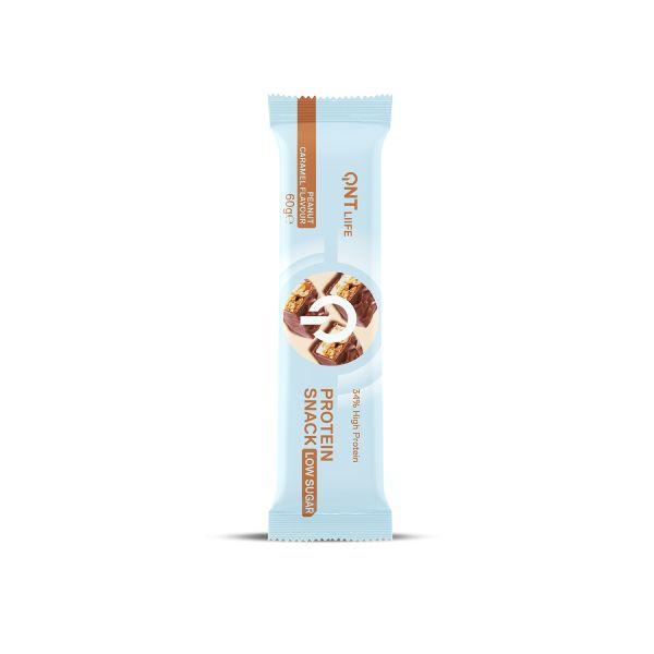QNT Liife Protein Snack 34% Μπάρα Πρωτεΐνης με Γεύση Caramel Peanut 60 gr