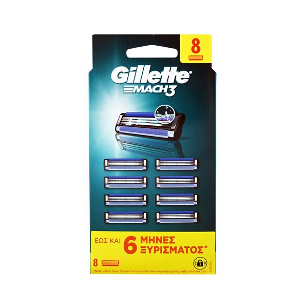 Gillette Mach3 Ανταλλακτικές Κεφαλές 8 τμχ