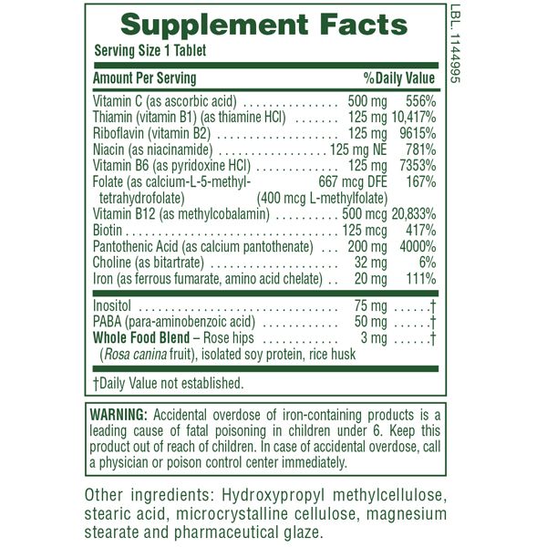 Natures Plus Ultra Stress with Iron 30 tabs